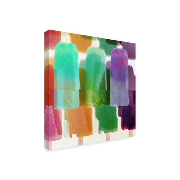 Color Bakery 'Popsicles 2' Canvas Art,18x18